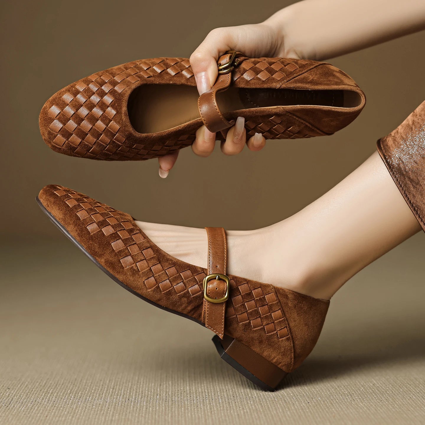 Women's Adjustable Strap Mary Janes with Cushioned Insole