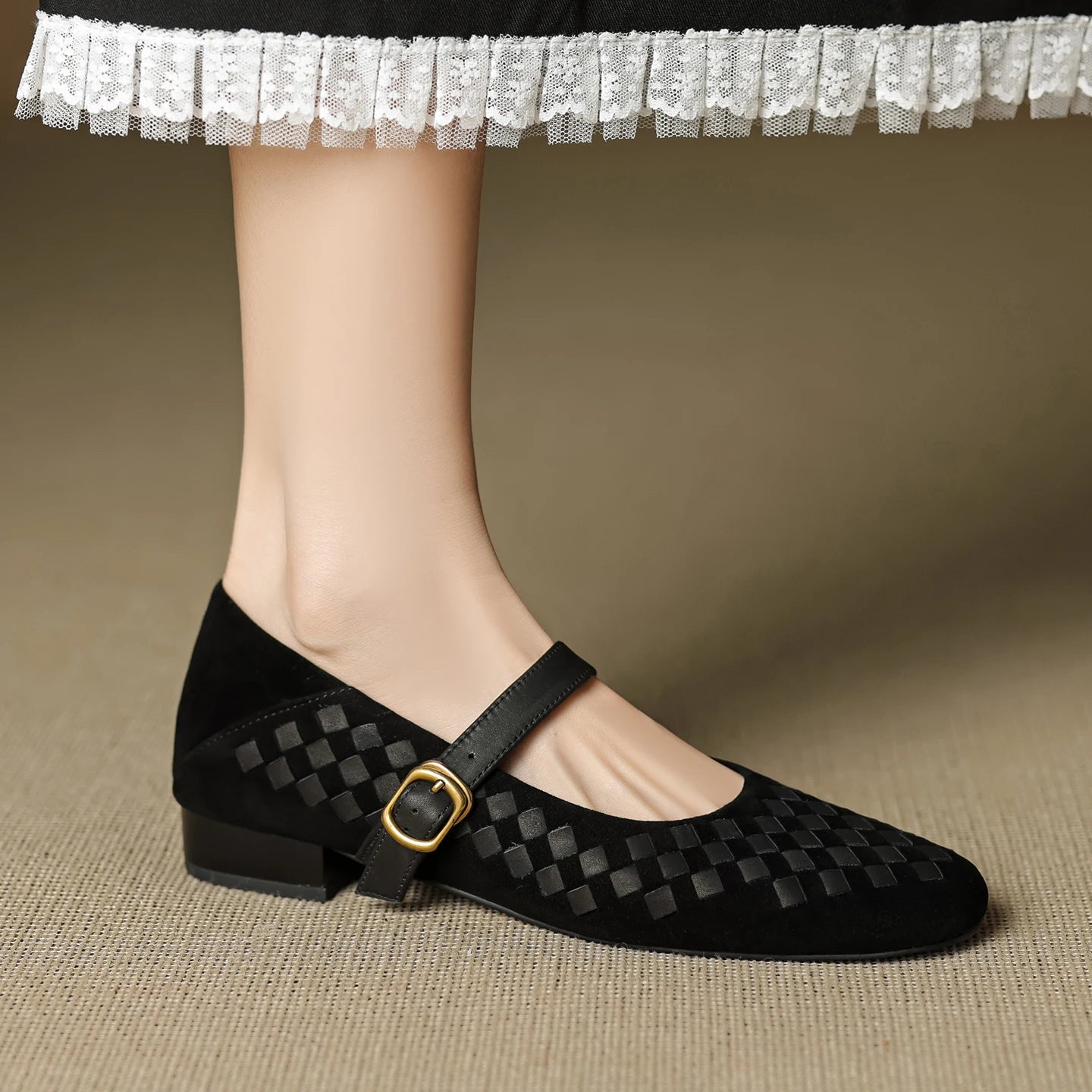 Women's Adjustable Strap Mary Janes with Cushioned Insole