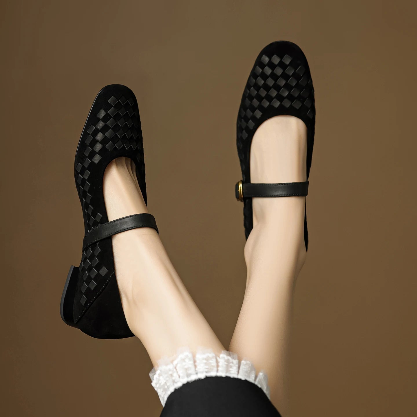 Women's Adjustable Strap Mary Janes with Cushioned Insole