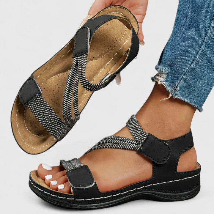 Women's Flat Toe-Post Sandals with Cushioned Insole