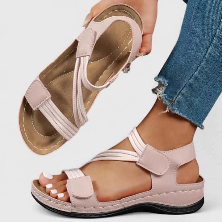 Women's Flat Toe-Post Sandals with Cushioned Insole