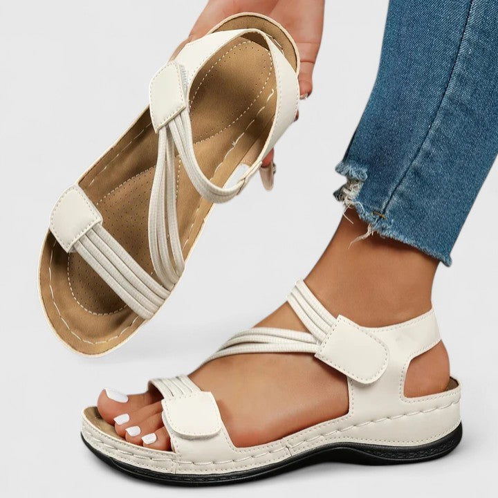 Women's Flat Toe-Post Sandals with Cushioned Insole