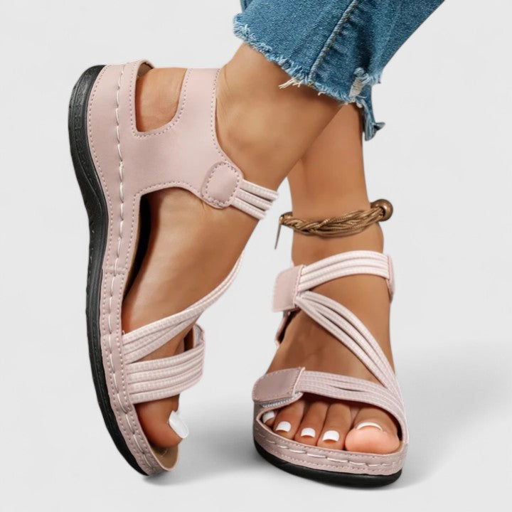 Women's Flat Toe-Post Sandals with Cushioned Insole