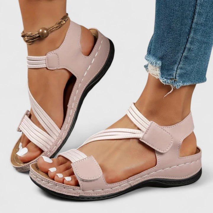 Women's Flat Toe-Post Sandals with Cushioned Insole