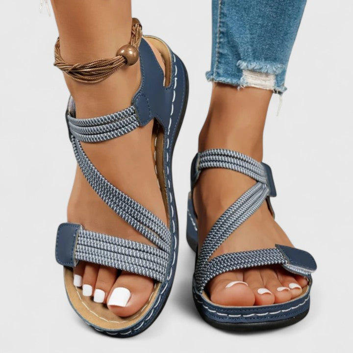 Women's Flat Toe-Post Sandals with Cushioned Insole