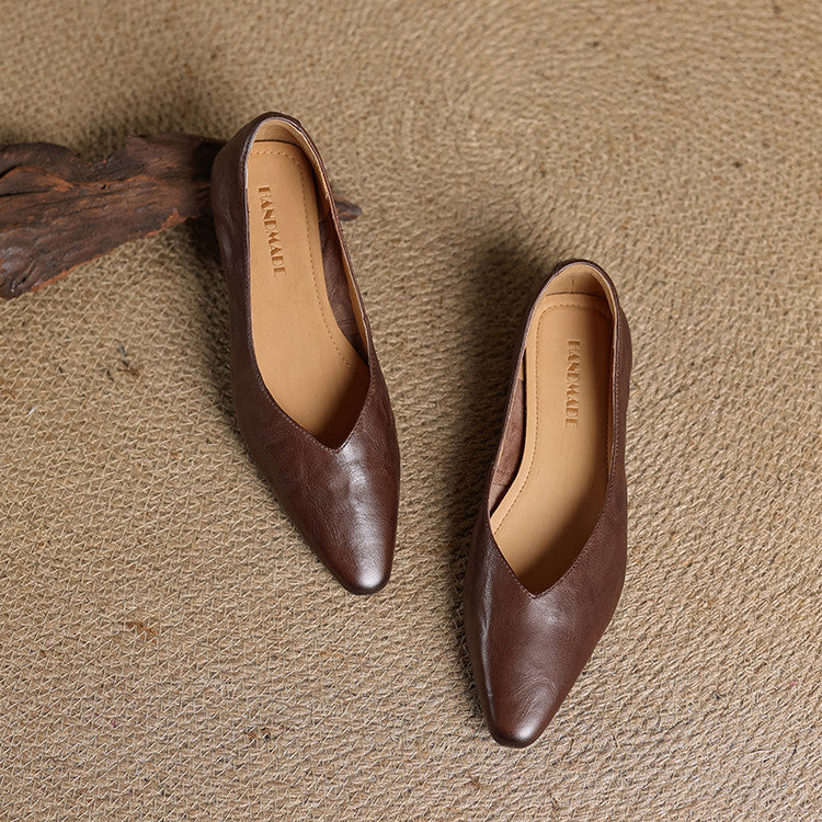 Women's Pointed Toe Flat Mules with Cushioned Insole